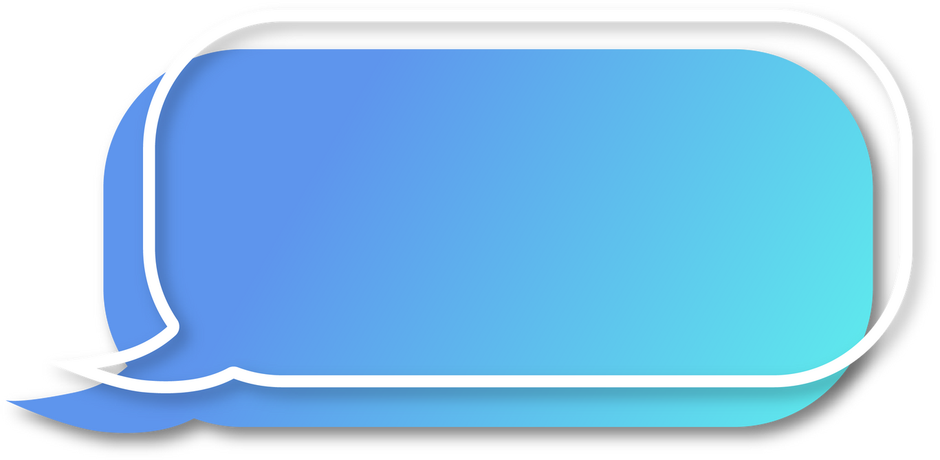 Blue Speech Bubble